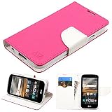 Asmyna Cell Phone Case for LG K3 - Hot Pink Pattern/White Liner