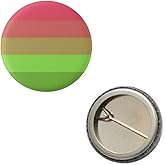 Aroflux Pride Flag Pin 1” Round Circle Shape Metal Button Pin Badge Pinback 1 inch Pin 25 mm 2.5 cm