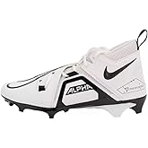 Nike Alpha Menace Pro 3 Mid Men's Football Cleats White Black DM1788-103 Size 16