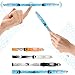Dsstyle Office School High Grade LED Lighting Pen Students Neutral Ballpoint Pen as Perfect Gift (Random Crystal Rod) Blue