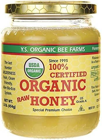 YS Organic Bee Farms CERTIFIED ORGANIC RAW HONEY 100% 2Pack (16 oz Each )