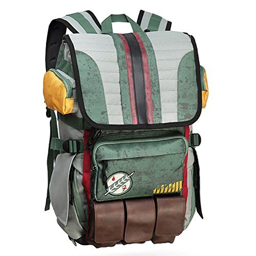 Rebels Alliance Icon Boba Fett Laptop Backpack Element Bag Travel Outdoor Sports Bagï¼ˆBoba Fettâ€™s Mandalorian battle armorï¼‰