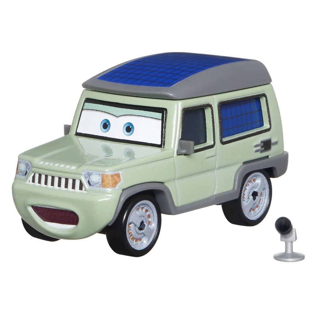 Disney Pixar Cars - Miles Axlerod with Microphone