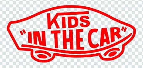 Amazon Co Jp ステッカータウン Vans風 Kids In Car キッズインカー A レッド ベビー マタニティ