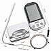 Cooking Thermometer ,SGODDE Wireless Digital Stainless Barbecue Thermometer with Timer/Alarm & Smart Meat Probe for BBQ, Oven, Grill, and Smoker Silver