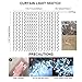 Curtain Christmas String Lights - Smartlife 8 Modes, 304 LED Fairy String Lights Indoor Wall Background Decorative Icicle Lights for Wedding/Festival/Party/Garden/Home Decorations (Warm White)