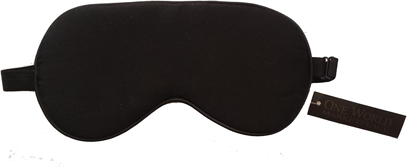 100% Natural Silk Sleep Mask/Eye Mask with 2 Adjustable Straps (Coffee Color)