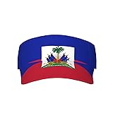 Cute Haiti Flag Sport Sun Visor Hats Adjustable