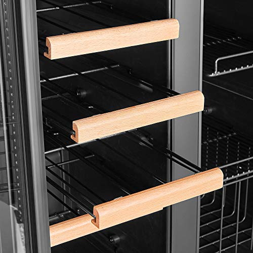 LANBO Wine and Beverage Refrigerator, Compact Built-in Wine and Drink Center Combo, 18 Bottle and 55 Can