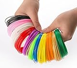 3DESIGN Filaments for 3D Printing Pen, 15 Colors of the Highest Quality, Non-Toxic ABS Plastic. Suitable for All 3D Pens with 1.75mm Filament Feed