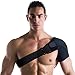 Best Shoulder Support Brace for Men and Women - Compression Sleeve for Shoulders. Adjustable Wrap Provides Stability, Therapy, Recovery and Injury Relief for Rotator Cuff, Dislocated AC Joint, Labrum