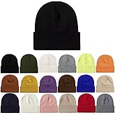 ALLPAIPAI Beanie Hats for Women Men Knit Winter Beanies Warm Winter Hats Acrylic Knit Cuffed Beanie Cap Unisex