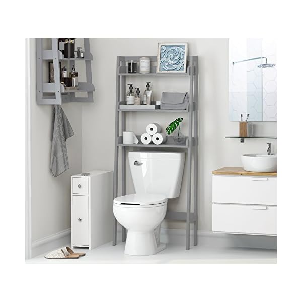 UTEX 3Shelf Bathroom Organizer Over The Toilet, Bathroom Spacesaver