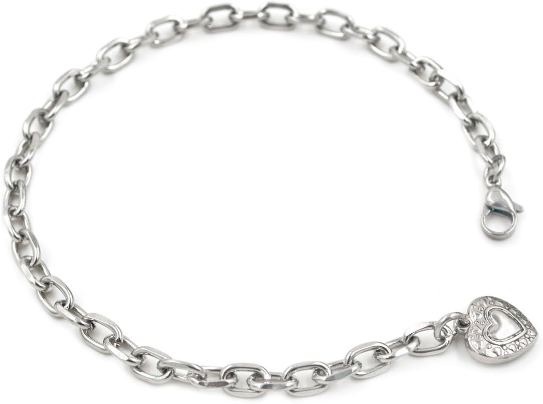 Korway Jewelry Never tarnish stainless steel anklets adjustable 9 inch for women K09