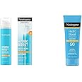 Neutrogena Hydro Boost Water Gel Non-Greasy Moisturizing Sunscreen Lotion with Broad Spectrum SPF 50, Water-Resistant, 3 fl.Oz and Hyaluronic Acid Facial Moisturizer, Fragrance-Free, 1.7 fl. Oz
