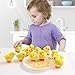 Liberty Imports 12 Pack Wind-Up Chicks - Fluffy Jumping Chicken Ducklings Bulk Wind Up Novelty Easter Party Favors Kids Toys