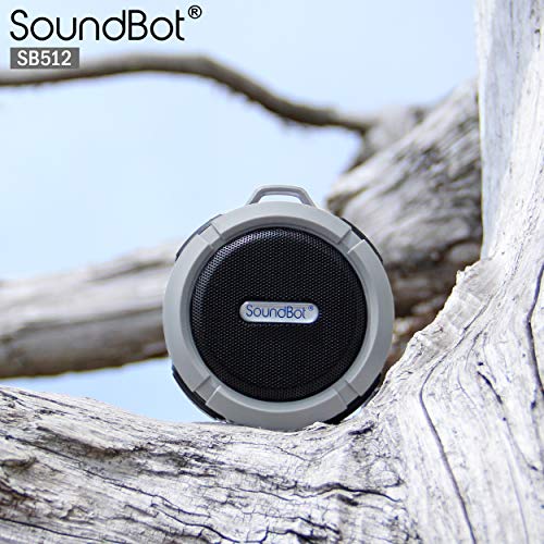 SoundBot SB512 HD Water & Shock Resistant Bluetooth 3.0 Wireless Shower Speaker, Handsfree Portable Speakerphone with MicroUSB Charging Port, 3W Output, Built-in Mic, 6hrs of playtime, Control Buttons and Dedicated Suction Cup for Showers, Bathroom, Pool - Thumbnail 6