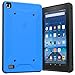 Fire 7 2015 Case, Poetic QuarterBack [Corner/Bumper Protection][Replaceable back][Dual protection]- Stylish PC+TPU Case for Amazon Fire 7 5th Gen (2015) Blue/Black