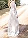 Imily Bela Women's Vintage Chiffon Long Sleeve Wedding Bridesmaid Summer Beach Maxi Long Dress