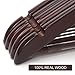 JS HANGER Kids Wooden Hangers 30 Pack, 12.6” Inch ChildrenClothes Hangers Non-Slip Baby Hangers for Infant/Toddler Wood Coat Hangers with 360° Swivel Hook & Notches,Walnut Finish for Boy & Girls
