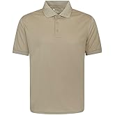 LA Police Gear LAPG Men's Lightweight Short Sleeve Core Polo, Stretchy and Breathable, Anti-Wrinkle Polo Shirt for Men