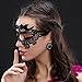Gellwhu Women's Sexy Black Lace Venetian Masquerade Masks Halloween Party Pack of 15