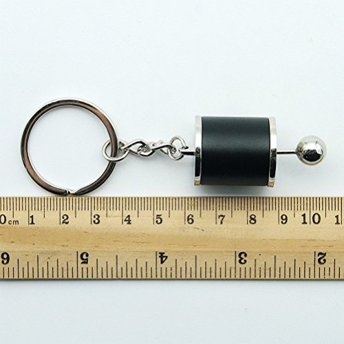 Auto Gear Keychain Model Gear Shift 6 Speed Gearbox Shape Pendant Ring Gift