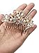 FXmimior Bridal Women Vintage Wedding Party Crystal Rhinestone Vintage Hair Comb Hair Accessories (GOLD)