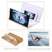 [Upgrade Newest] Screen Magnifier,HoFire Cell Phone 3D HD Movie Video Amplifier with Foldable Holder Stand for iPhone X / 8/8 Plus / 7/7Plus and All Other Smart Phones(Gold)