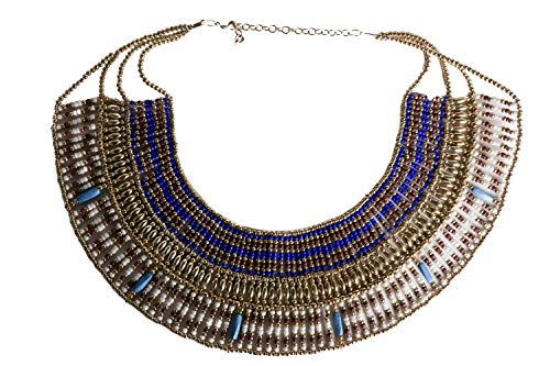 Bast Goddess Costumes - Arsimus Cleopatra Beaded Necklace Collar Choker