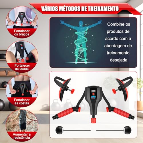 Treinador de Kegel, Exercitador de Assoalho Pélvico, Thigh Master Aprimorado 10-60 KG com Resistência Ajustável, Equipamento de Exercício para Pernas e Coxas com Contador