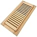 Homewell Maple Wood Floor Register Vent, Drop in Vent, 4x10 Inch, Unfinished