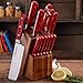 14-Piece ,RED,The Pioneer Woman Cowboy Rustic Cutlery Set,