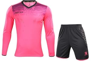 KELME Soccer Goalkeeper Jersey Uniform Kit - Mens Padded Football Goalie Shirt, Shorts and Socks - Kids and Adult Sizes