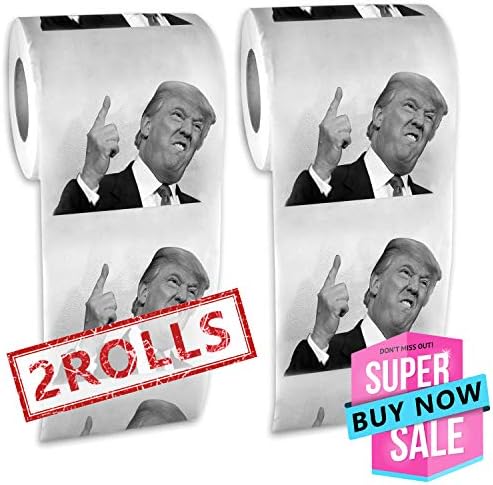 HOFASON Donald Trump Toilet Paper - Finger Pointing Set of 2 Rolls - Novelty Political Humor Prank Funny Toilet Paper Gag Gifts