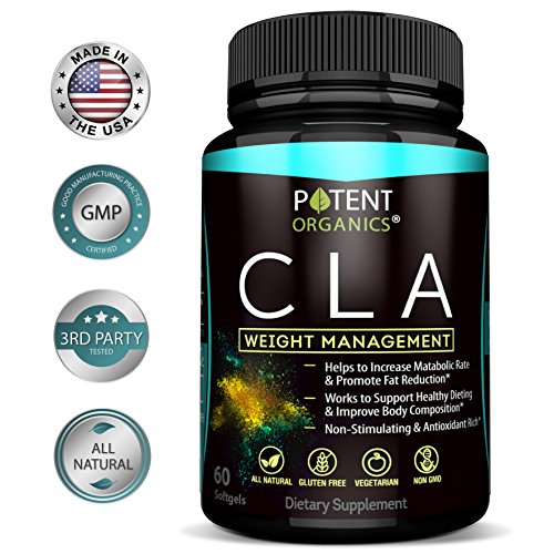 Potent CLA 1000 mg Softgels – 60 Pills – Supports Healthy Weight Loss - Natural Appetite Suppressant & Fat Burner – Made from 100% Pure Safflower Oil – 100% Money-Back Guarantee