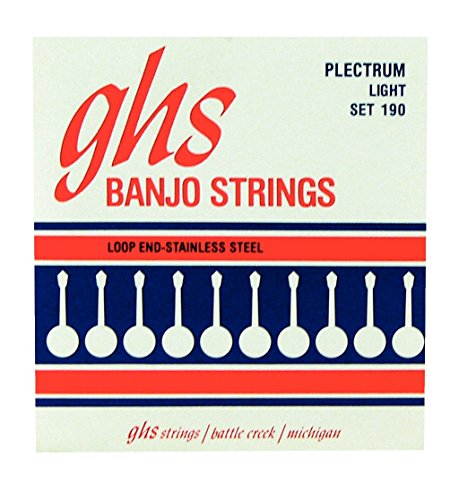 GHS Strings Banjo Strings (190 Set), Light, 11-26