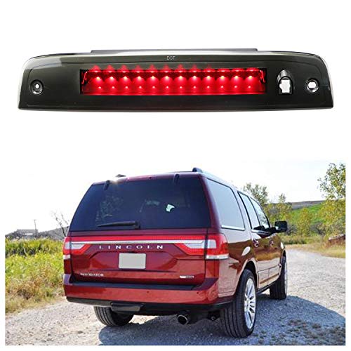 for 2003-2016 Ford Expedition Lincoln Navigator LED Bar 3rd Third Tail Brake Light Rear Lamp High Mount Stop light (Chrome Housing Smoke Lens) - Thumbnail 6