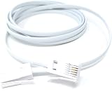 DRUT 2m BT to BT 4 Wire 431A Male to Male Telephone Cable Lead 6.5ft White view 7