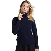 EURKEA Women's Turtleneck 100% Cashmere Sweater, Long Sleeves Pullover Winter Top for Women, Gift Ready