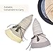 SOMALER Women Floppy Sun Hat Summer Wide Brim Beach Cap Packable Cotton Straw Hat for Travel Beige