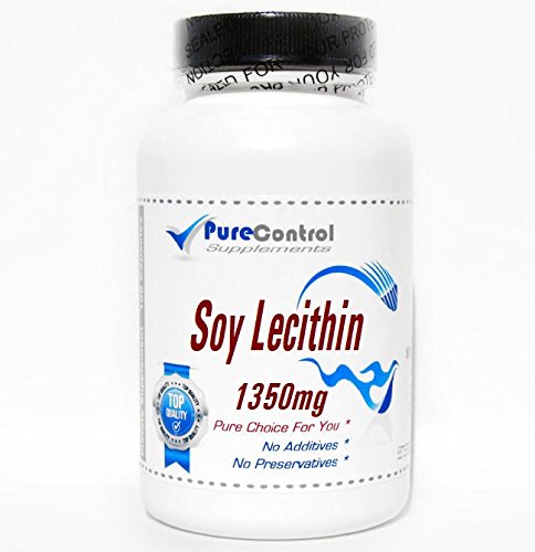 Soy Lecithin1350mg // 100 Capsules // Pure // by PureControl Supplements