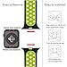 Ocydar Apple Watch Band 42mm, Soft Silicone Nike+ Sport Style Replacement iWatch Strap Band for Apple Watch Series 1 Series 2, Apple Watch Nike+, M/L Size - Black / Volt Yellow