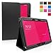 Galaxy Note 10.1 (2014) Case, Snugg - Black Leather Smart Case Cover Samsung Galaxy Note 10.1 (2014) Protective Flip Stand Cover with Auto Wake/Sleep