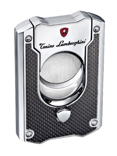 Tonino Lamborghini Le Mans Carbon Fiber Cigar Cutter, Black