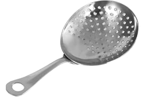 Stainless Steel Julep Strainer, Professional Cocktail Bar Tool, Fine Mesh Straining
