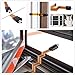 Ghost Flat Wire, RG6 Extreme Slim Coaxial Cable Flat for Window and Door,1ft (1 Pack)