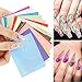 20PCS Flame Stickers for Nails, Flame Reflections Halloween Nail Stickers flame Holographic Nail Stickers for Nails Manicure Tape Adhesive Foils DIY Decoration