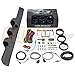 GlowShift Diesel Gauge Package for 1998-2002 Dodge Ram Cummins 2500 3500 - Tinted 7 Color 60 PSI Boost, 1500 F Pyrometer EGT & Transmission Temp Gauges - Gray Triple Pillar Pod w Speaker Cutout