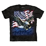 The Mountain Men's Eagle Talon Flag T-Shirt Black 2XL
